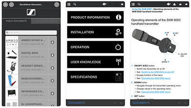 Sennheiser Documentation App